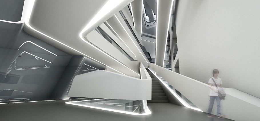 Интерьер с архитектурной деталью