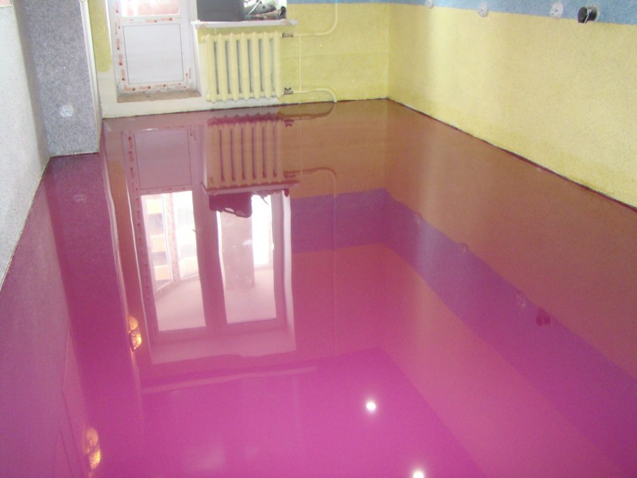 Декоративный наливной пол