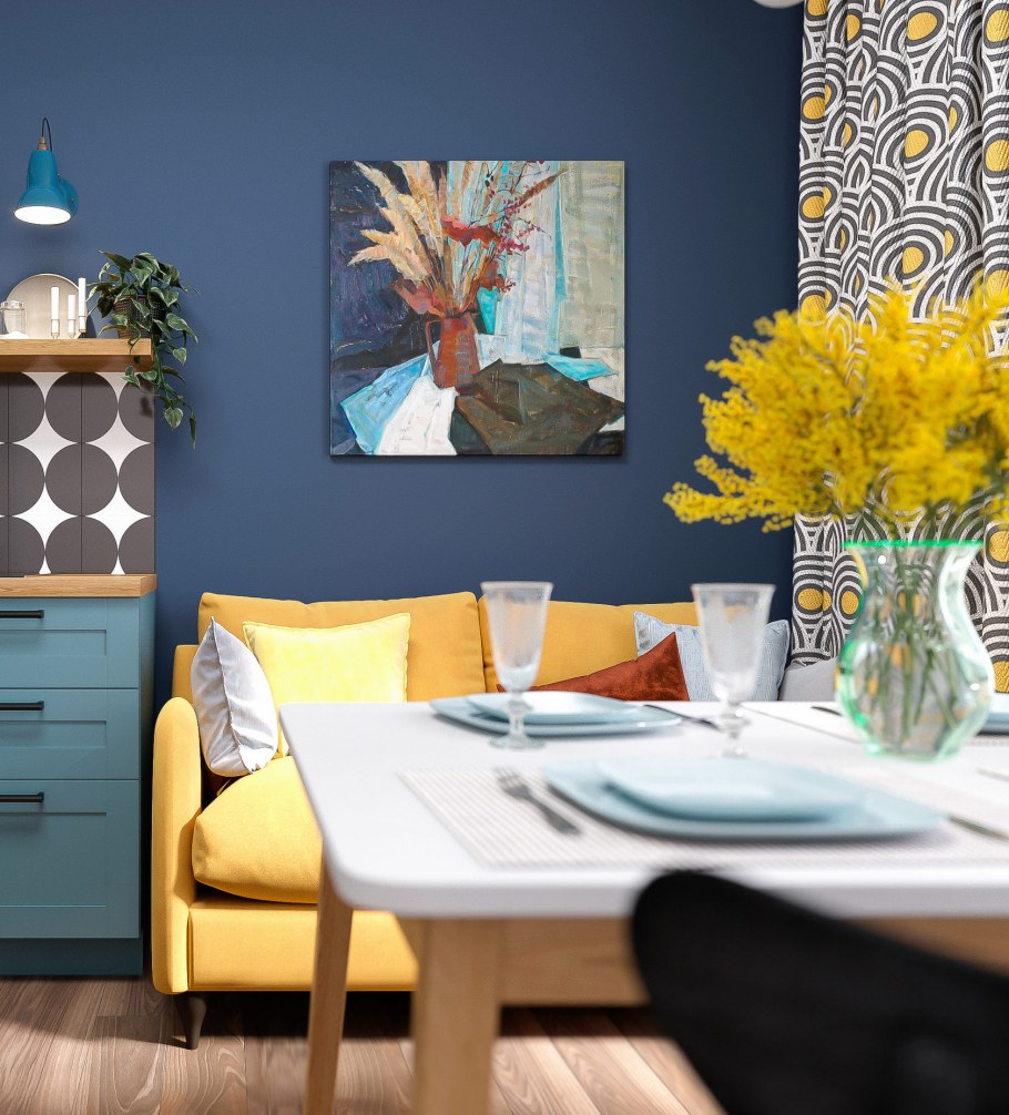 Бирюзовая мебель в интерьере