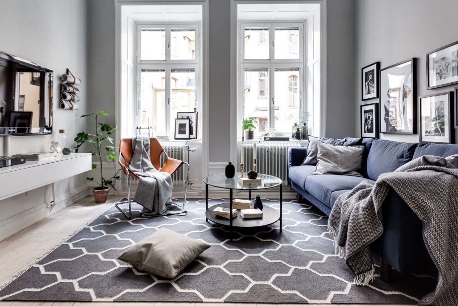 Ковер в скандинавском интерьере