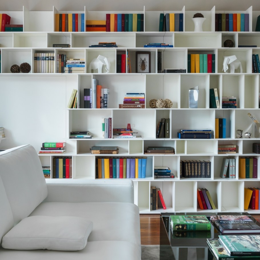 Книжные полки белые