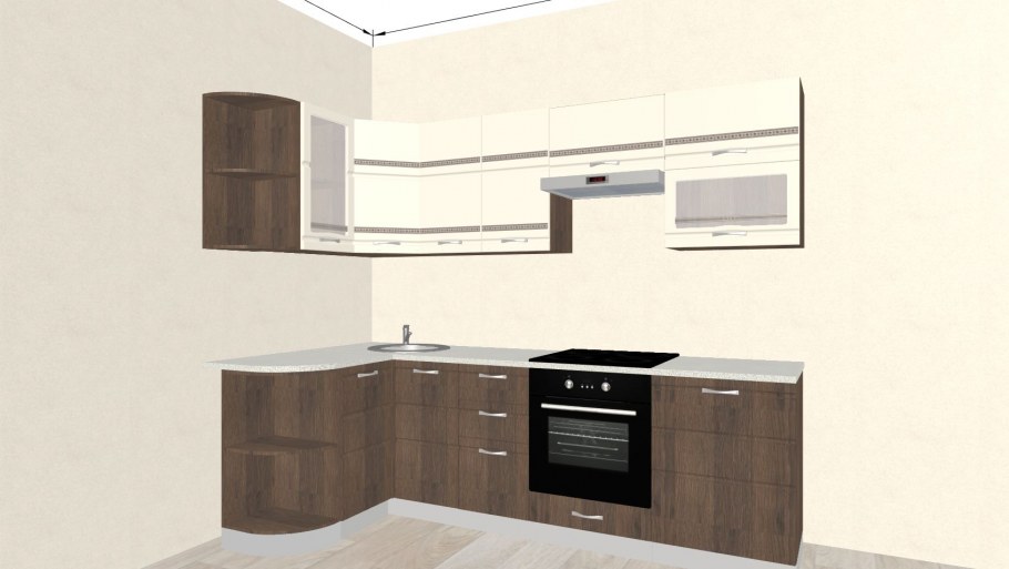 Фасад белый жемчуг акрил для кухни