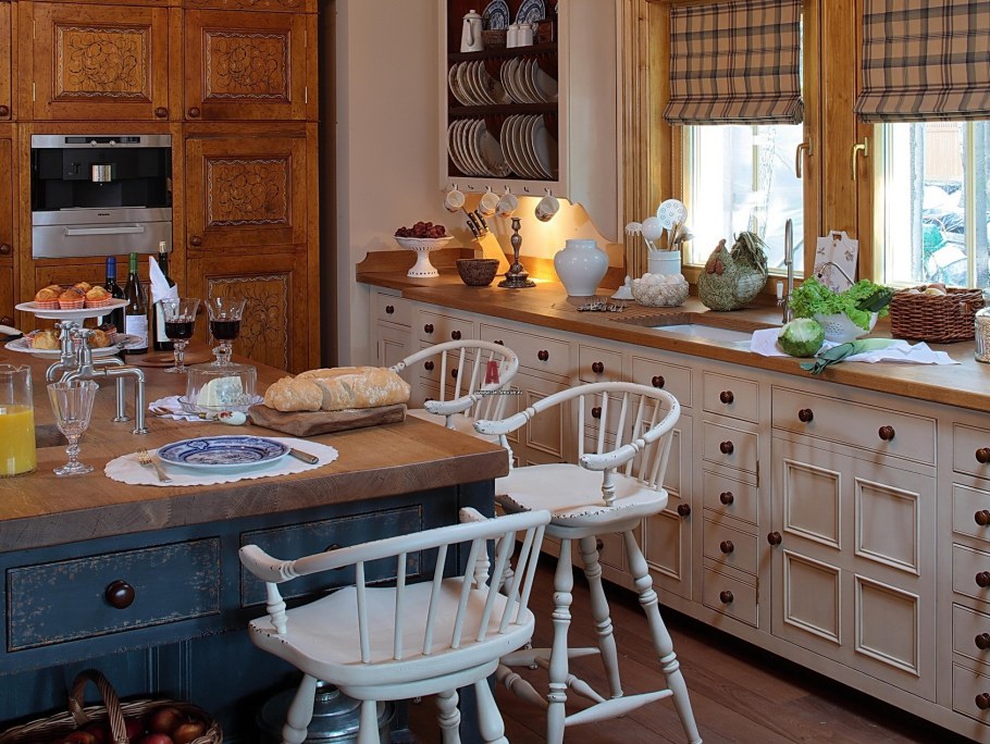 Английский стиль в интерьере кухни