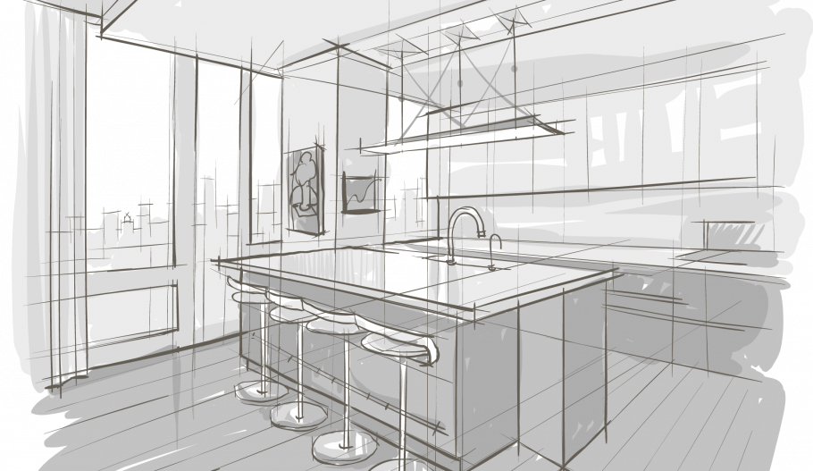 Кухня набросок