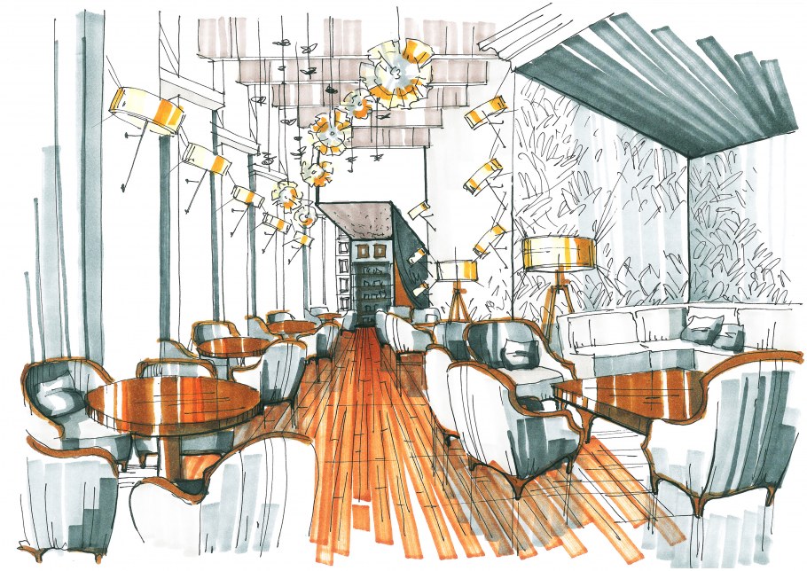 Интерьер кафе