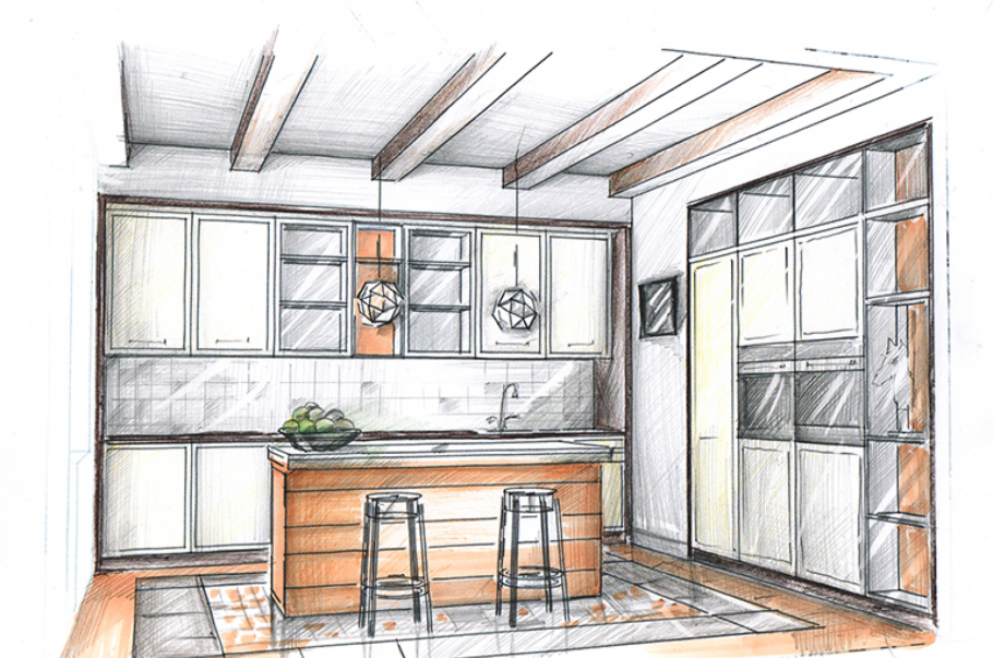 Кухня рисунок