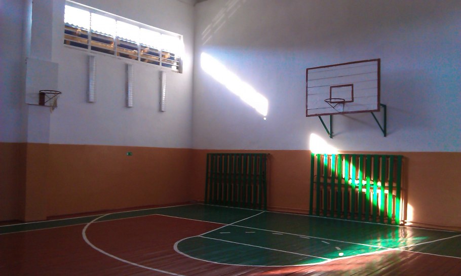 Спортзал в сельской школе