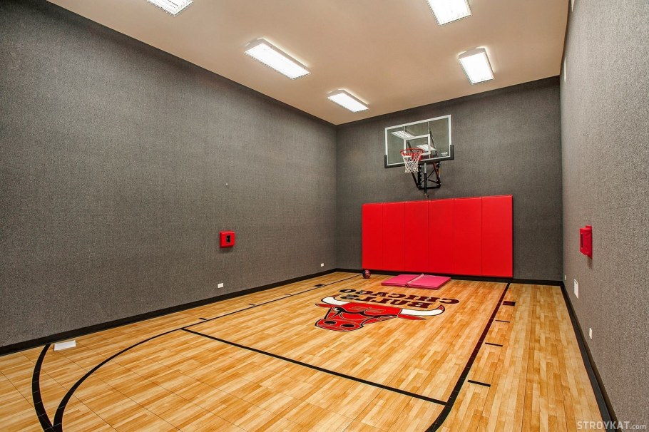 Стены в спортзале