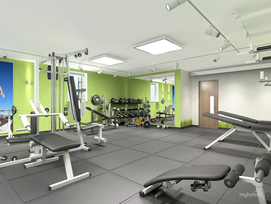 Фитнес зал в школе