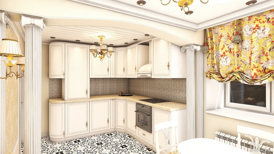 Кухня в светлых тонах