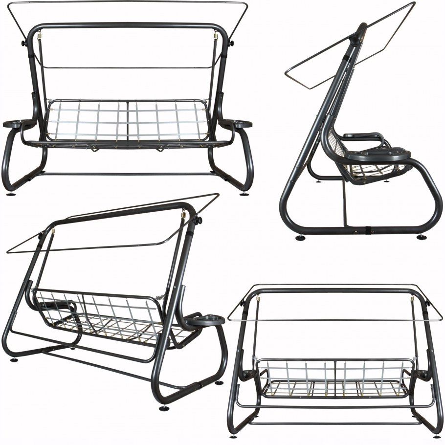 Кровать качалка с крышей