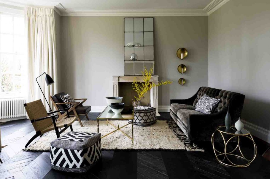 Монохромные цвета в интерьере