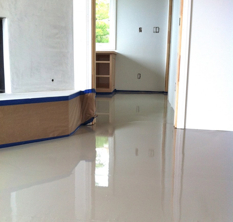 Декоративный бетонный пол ь