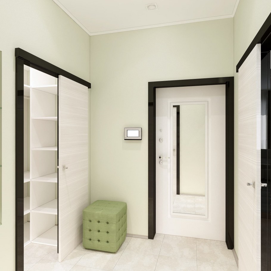 Входная дверь в интерьере прихожей