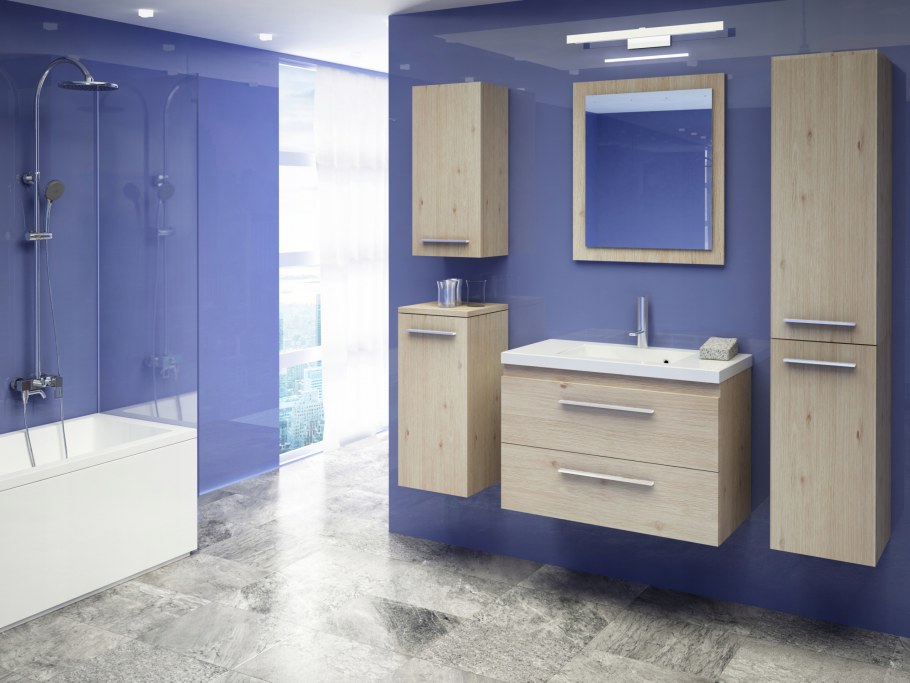 Мебель для ванной дуб