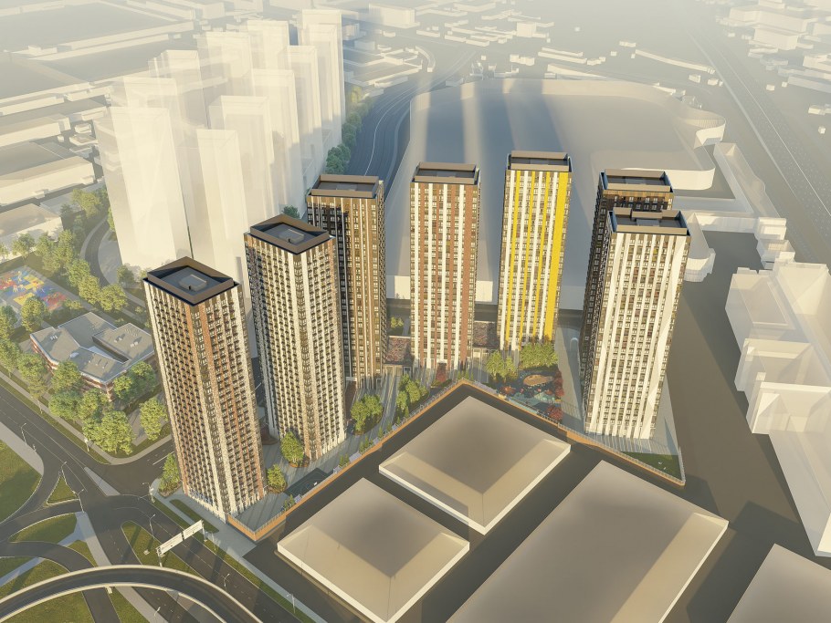 Большая кухня гостиная