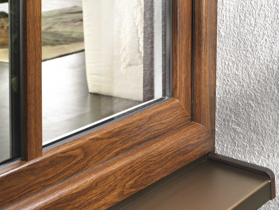 Окна Рехау дуб золотой