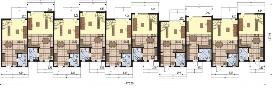 Таунхаусы планировки с размерами