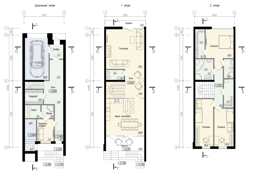 Таунхаус планировка