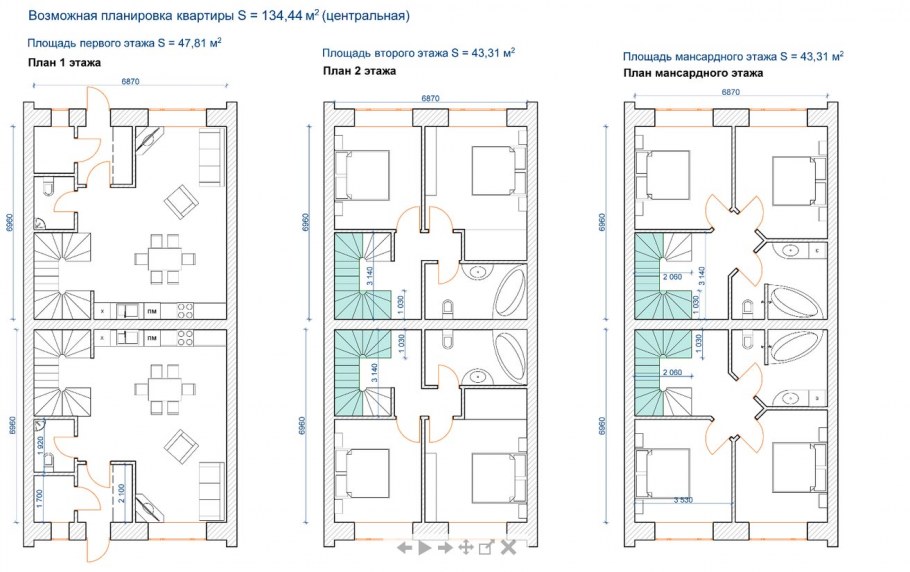 Доброград таунхаусы планировка
