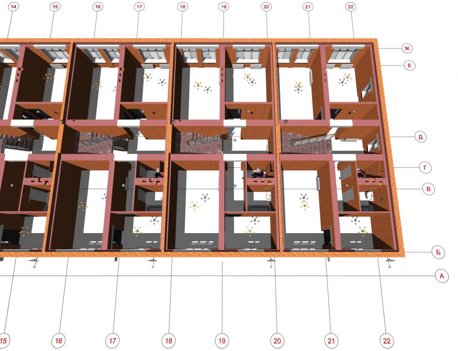 Трехэтажный таунхаус планировка