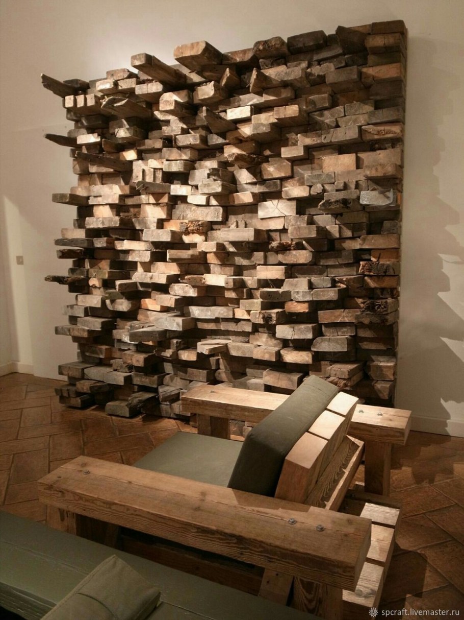 Декор из обрезков дерева