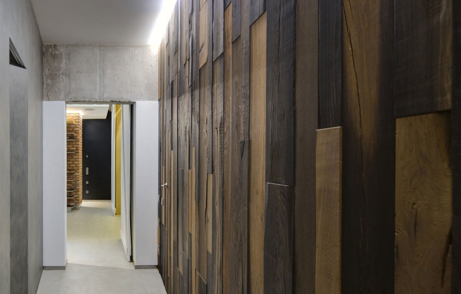 Фанера в интерьере лофт