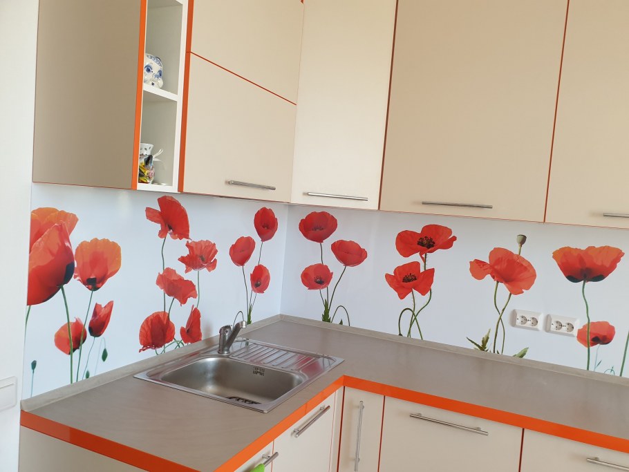 Фартук для кухни из пластика