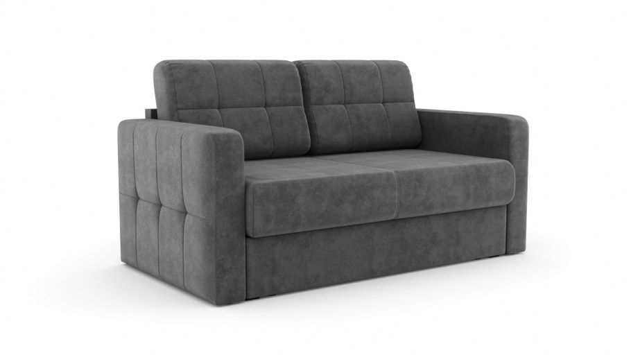 Двухцветный диван с широкими подлокотниками