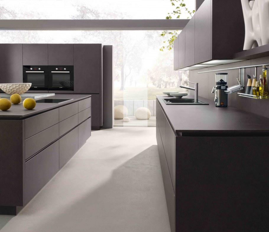 Современные кухни антрацит