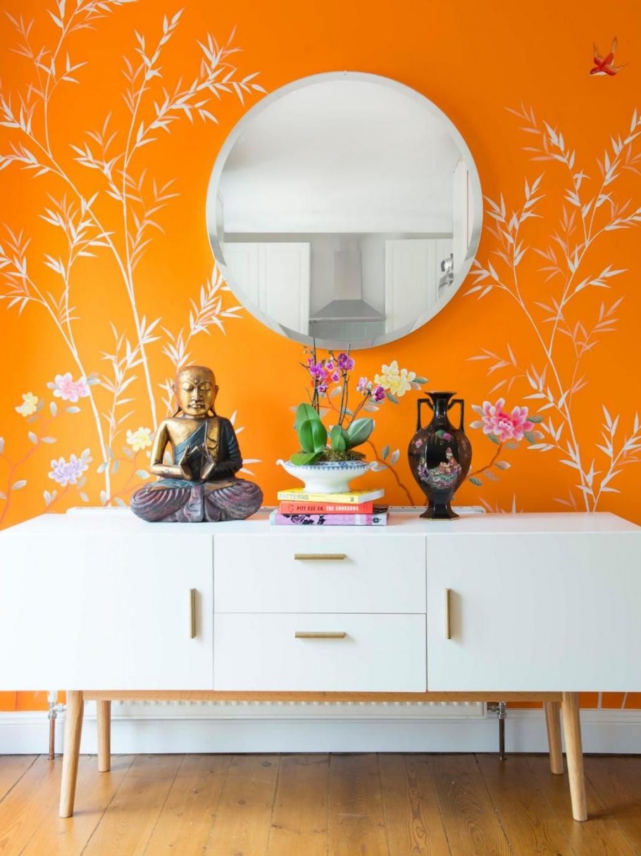 Декор в оранжевых тонах
