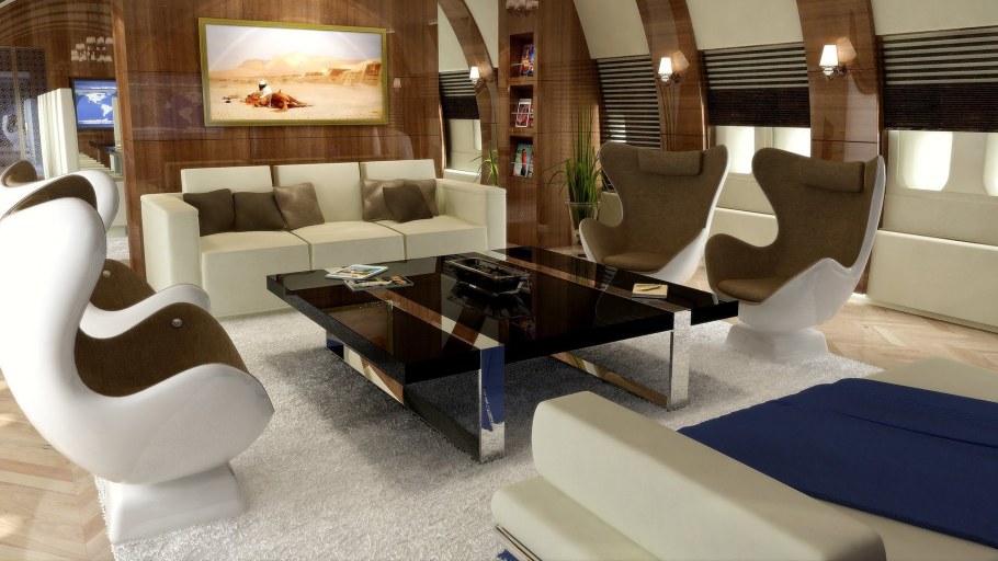 Boeing Business Jet (BBJ) салон