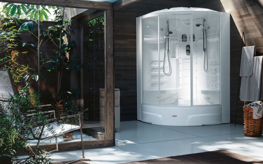 Комбинированная кабина Jacuzzi Aulica Twin Base l высокий поддон 165см*100см