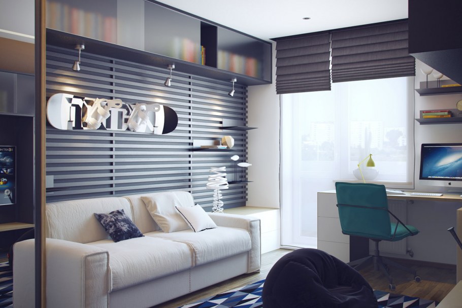 Дизайнерская комната для подростка