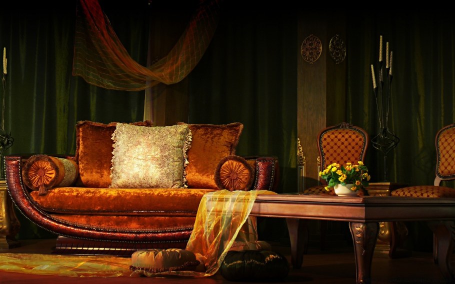 Ретро интерьер