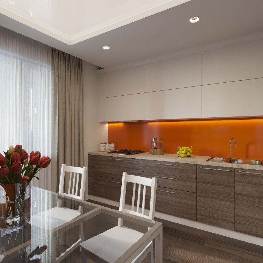 Кухни интерьере 3500х2500