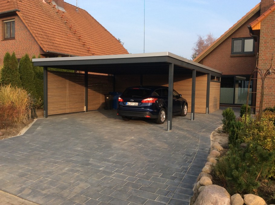 Пристройка навес для автомобиля