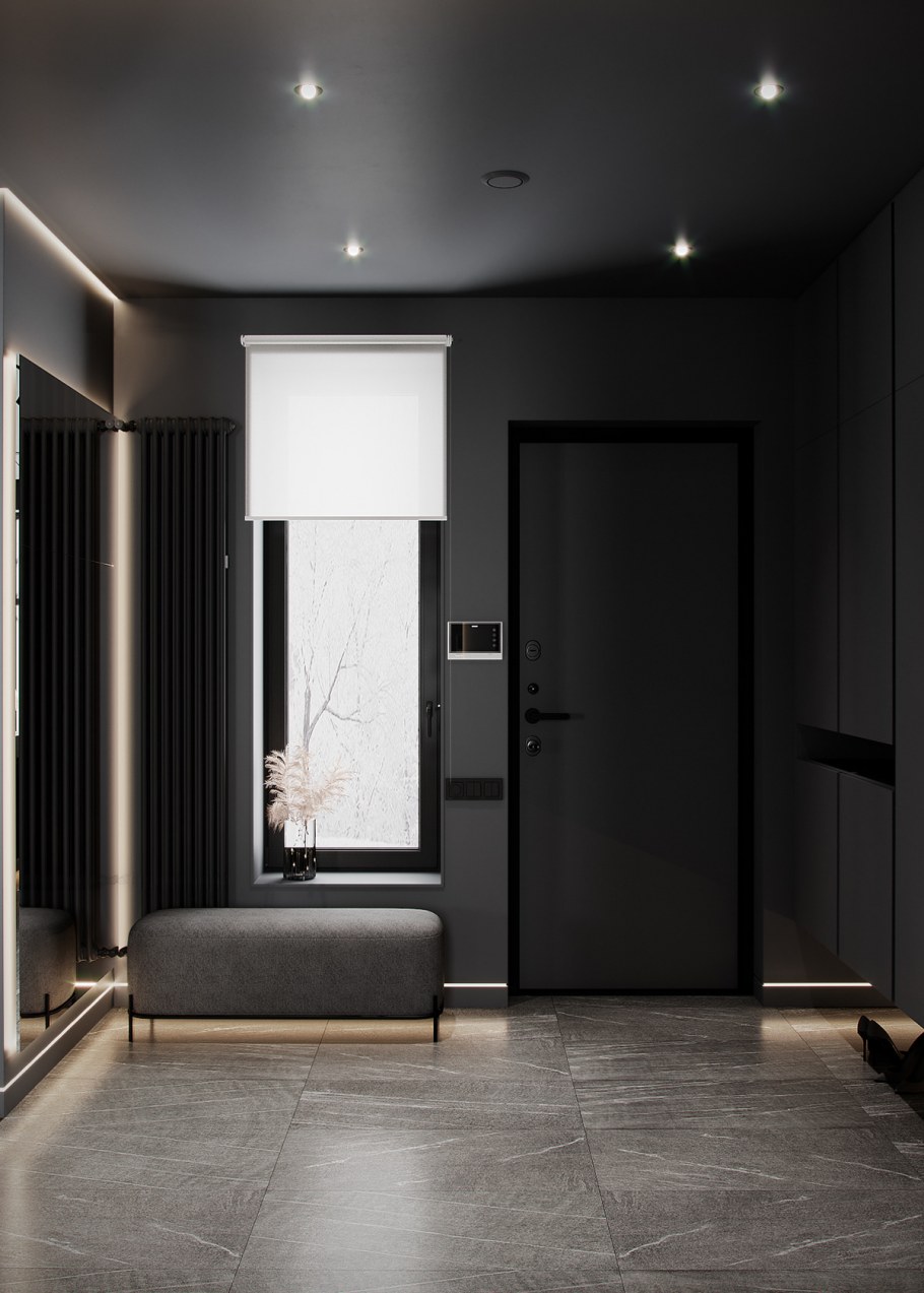 Коридор в темных тонах