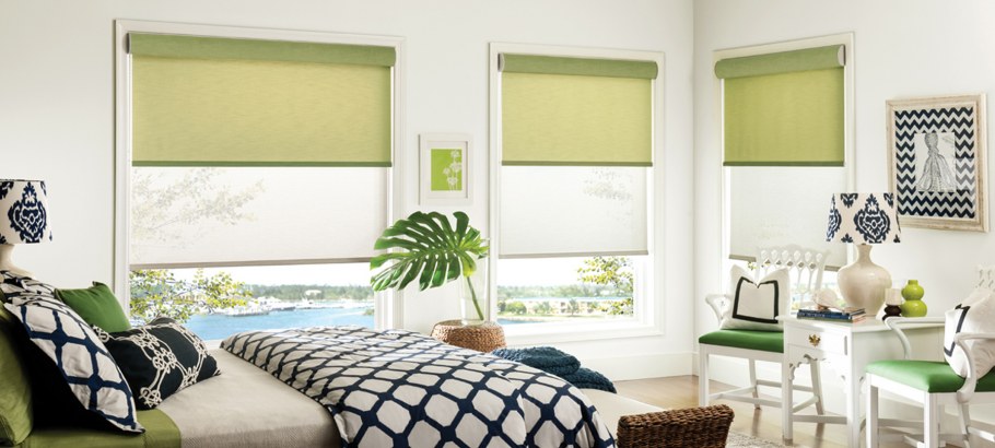 Римские шторы серые