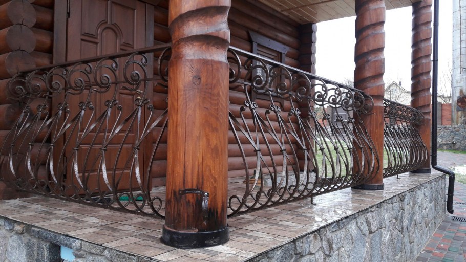 Кованые ограждения для террасы