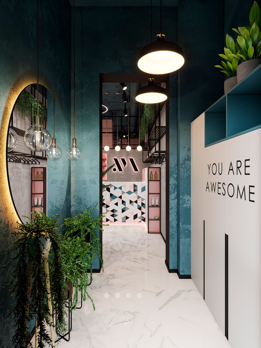 Входная зона салона красоты