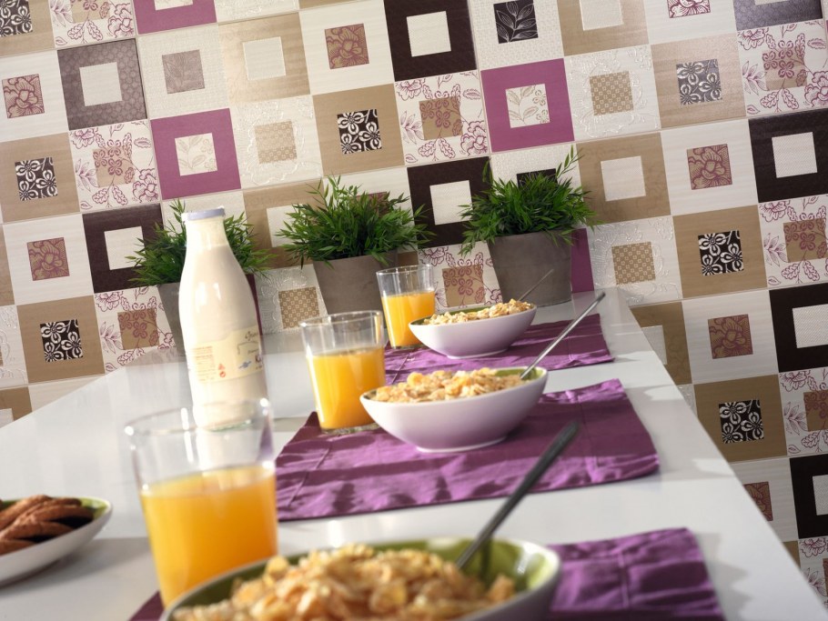 Обойная плитка для стен кухни