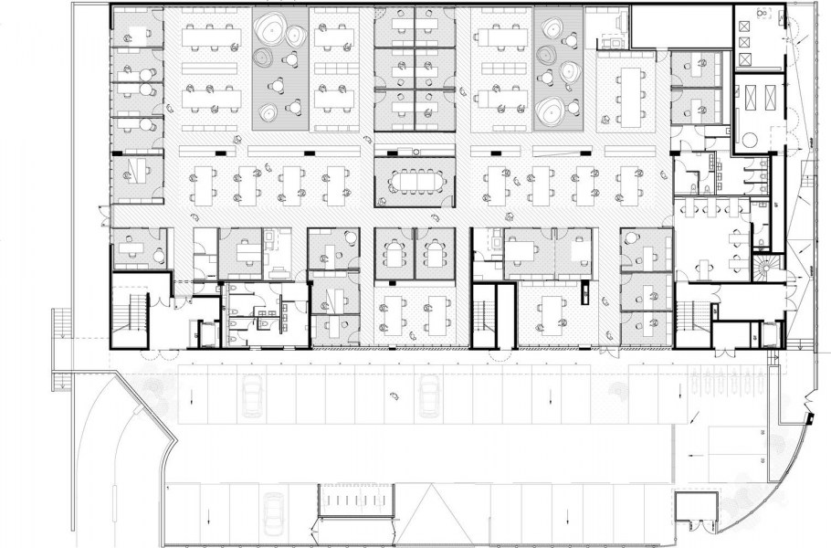 Планировка офиса опен Спейс
