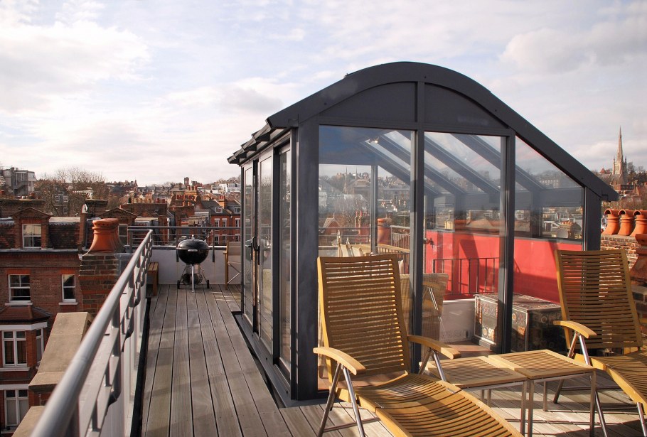 Навес на эксплуатируемой кровле