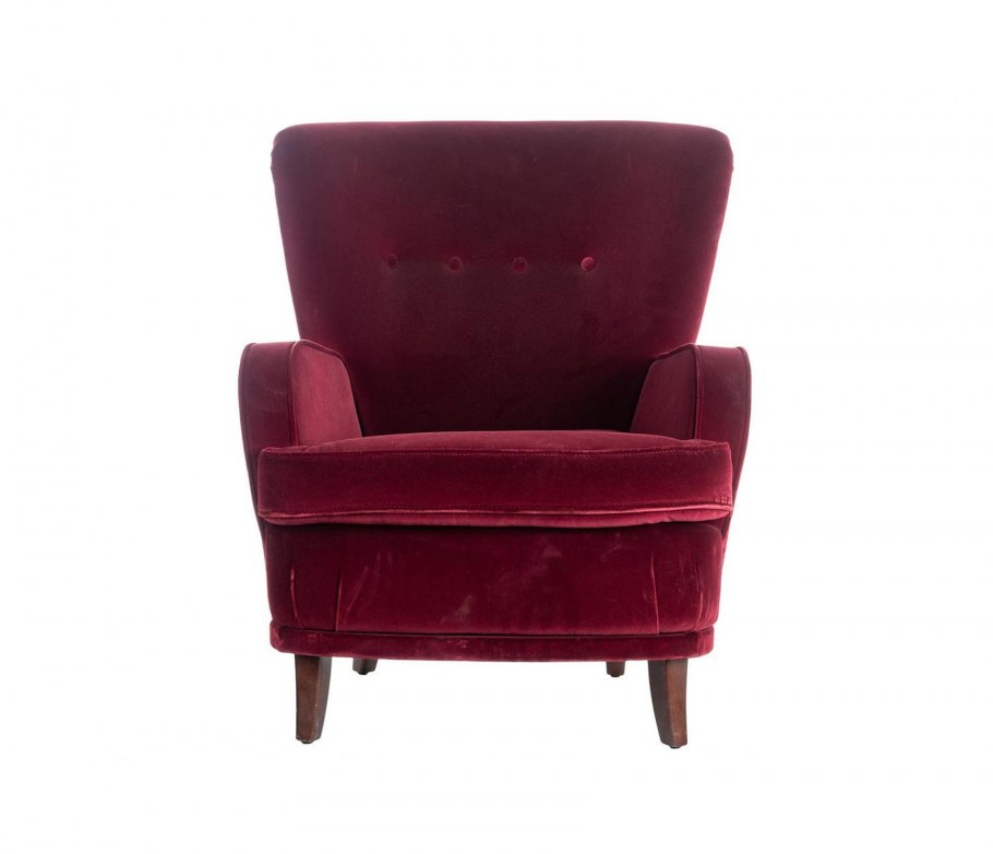 Кресло Джереми бордовое