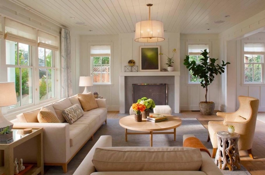 Гостиная в деревенском стиле