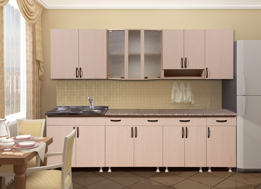 Модульная кухня угловая Ксения МДФ