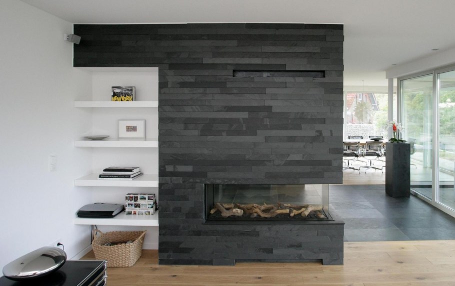 Сланец в интерьере