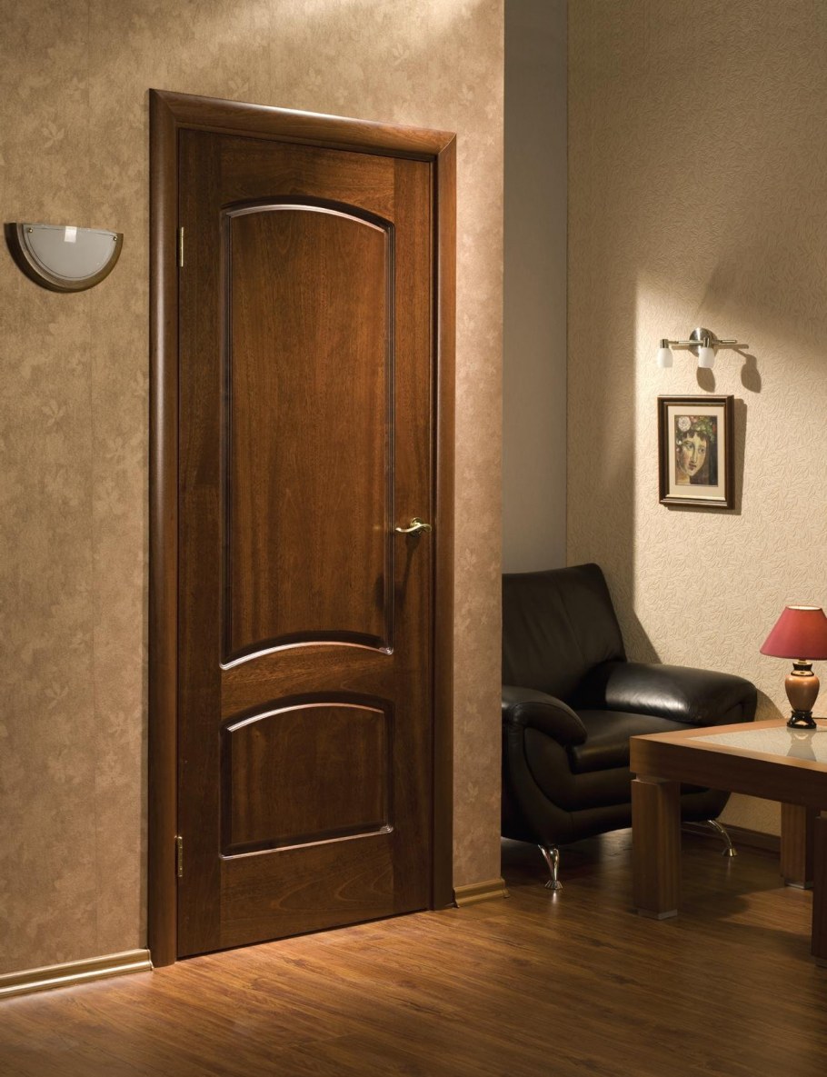 Двери натуральный шпон в интерьере