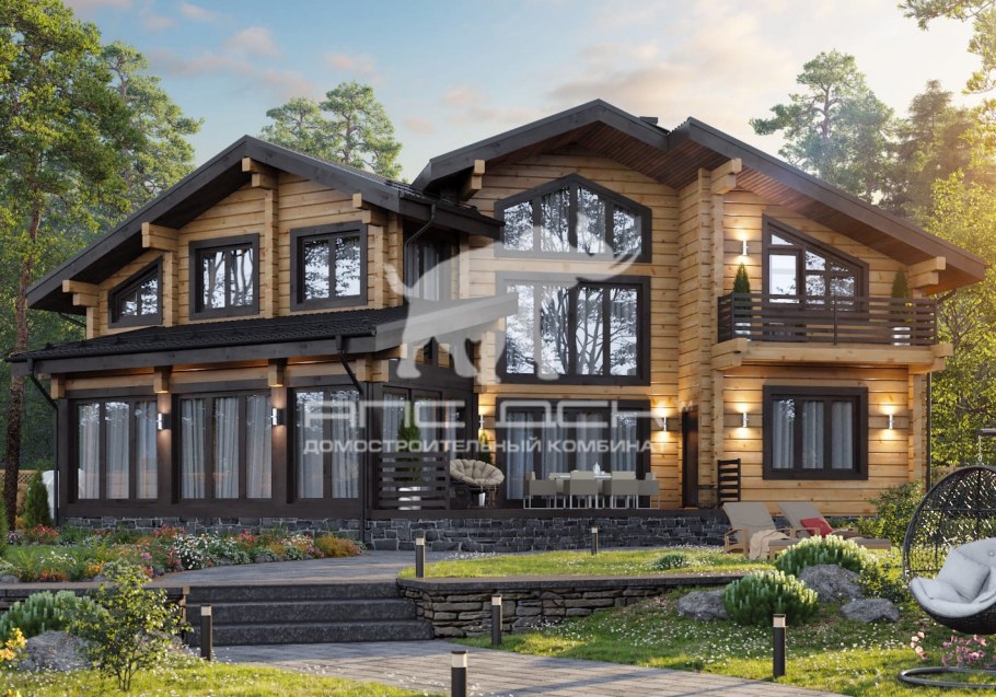 Дом из клееного бруса Монтре 170